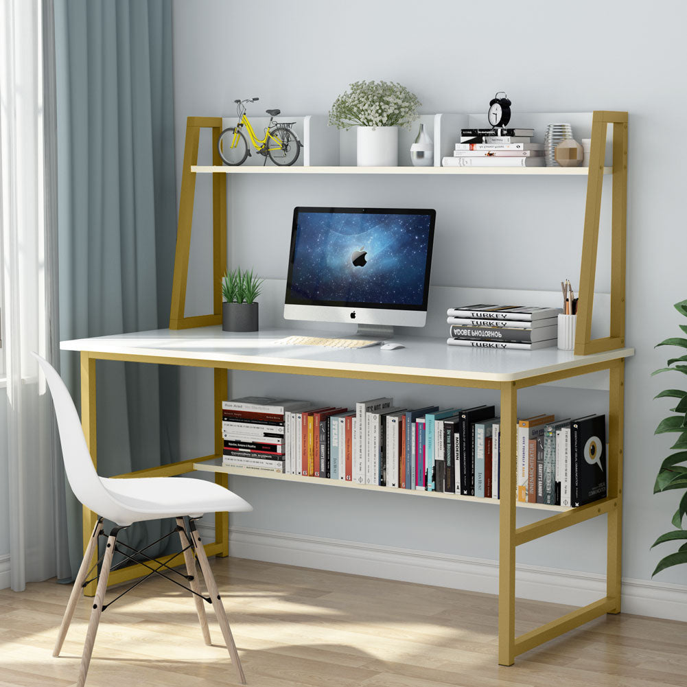 Computer Desk with Hutch